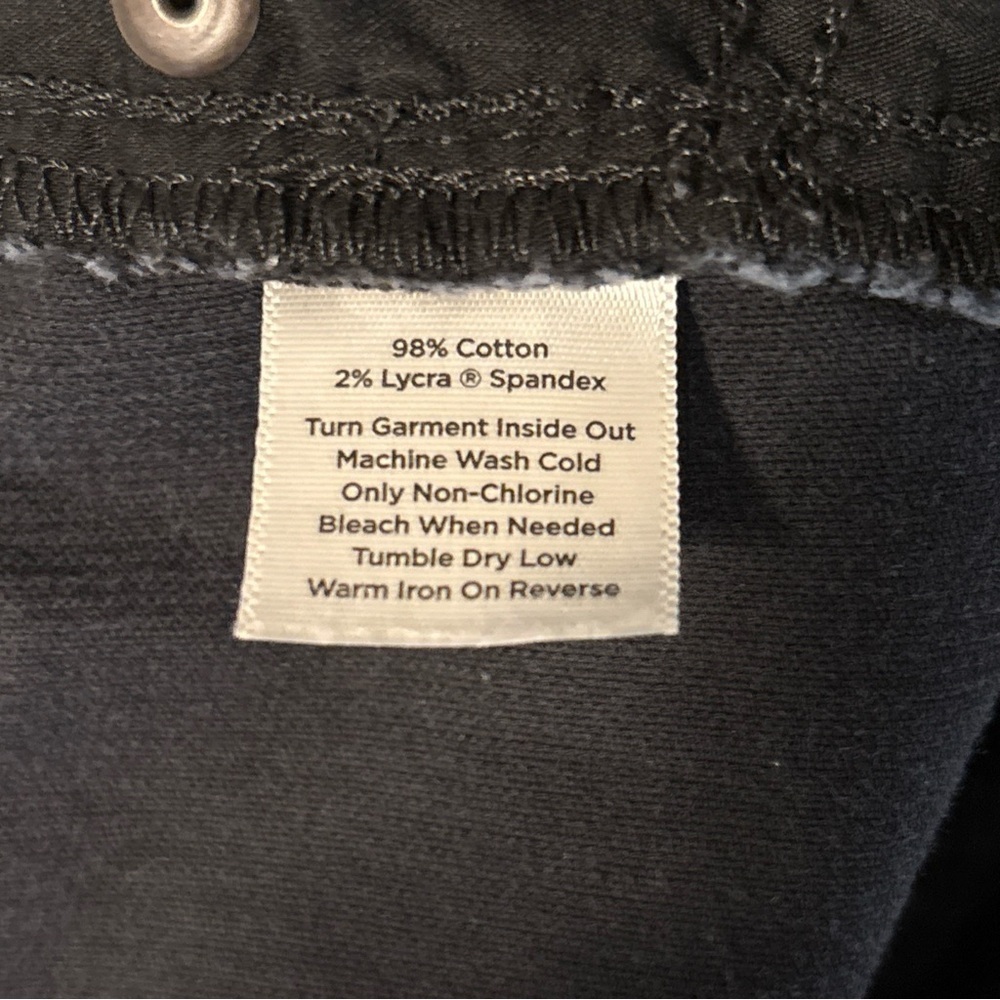 Talbots Women’s Signature Boot Cut Corduroy Pants Size 16W Petite Black Stretch - Picture 6 of 6